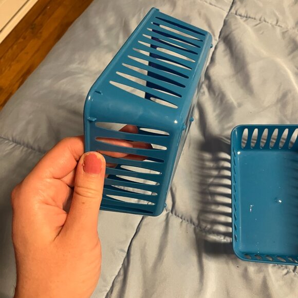 Three Blue Storage Containers - Picture 2 of 3